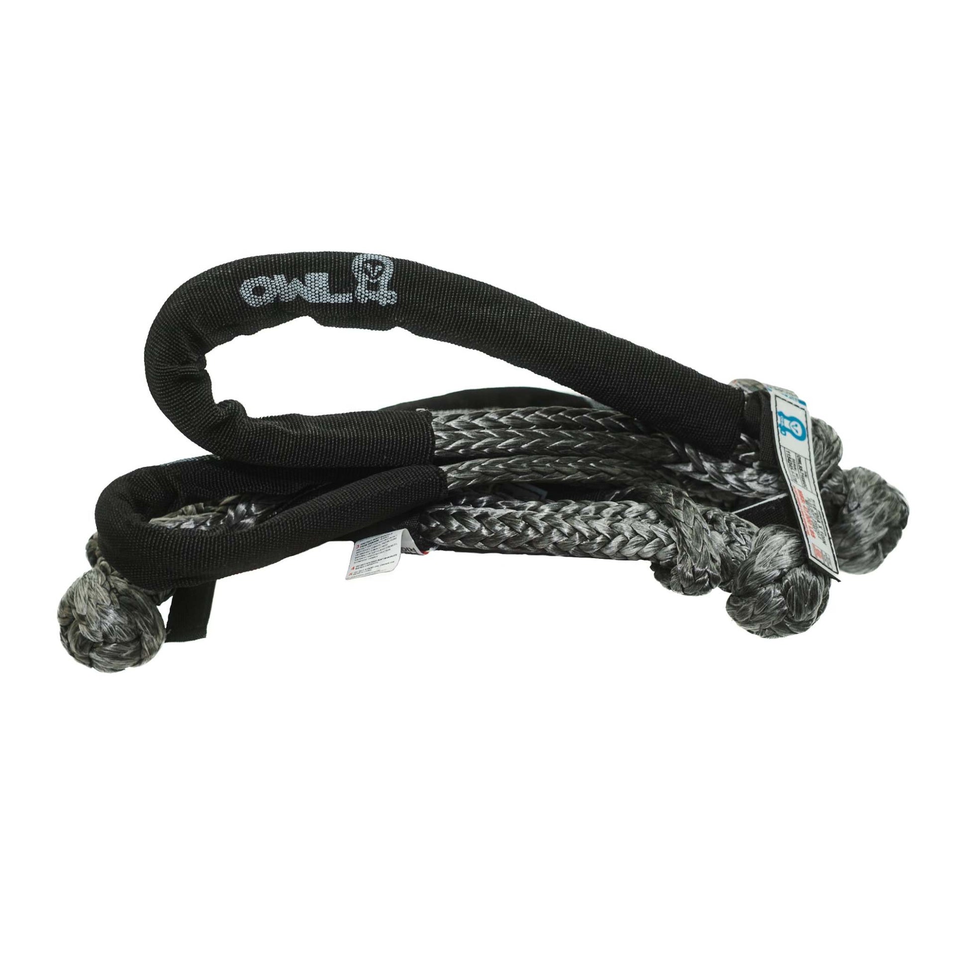 Overland INEOS SUV Recovery Kit black and gray kinetic rope with protective sleeves for offroad vehicle recovery