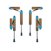Grenadier Suspension - Owl 4" Lift TrailFlo Suspension shocks with reservoir for INEOS Grenadier and Quartermaster, blue and bronze high-performance off-road parts