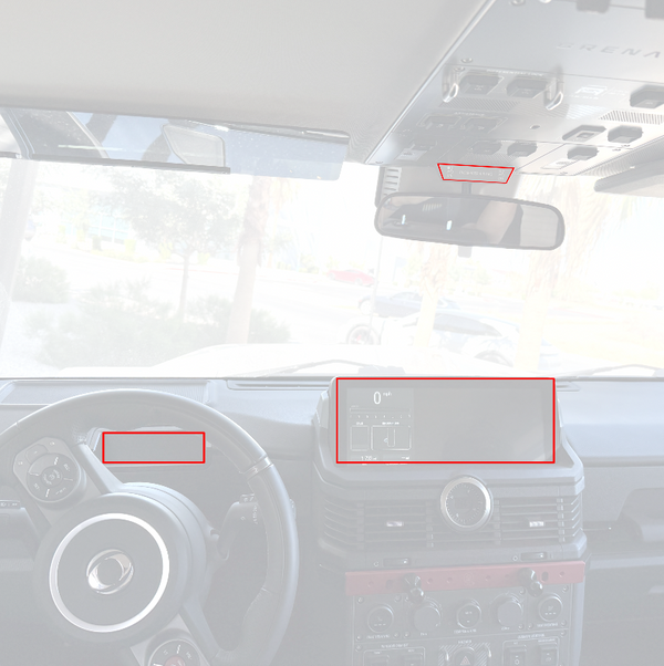 Clear Matte and Tinted Infotainment Protective Film Set for INEOS