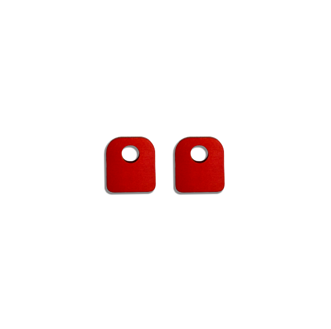 Red rear door washers for INEOS Grenadier rubber bumpers protection.