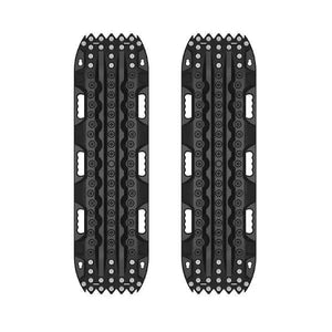 Steel Pin Traction Boards with high-strength polymer and embedded steel pins for off-road grip in sand, snow, and mud.