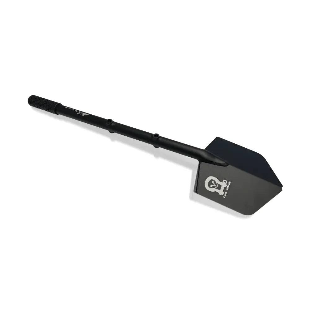 Long-handle Recovery Shovel made from billet aluminum for overland rigs.