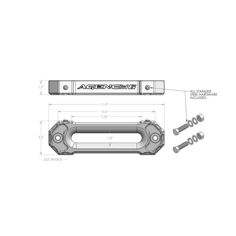 Agency6 Winch Fairlead 1.5" - Owl Outdoors
