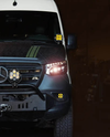 Sprinter with NOVA-Series LED Projector Headlights, featuring full LED internals and blacked-out housing.
