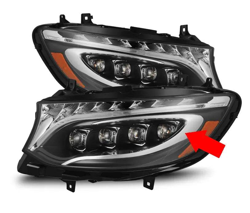 NOVA-Series LED Projector Headlights for Sprinter with sleek design and enhanced visibility.