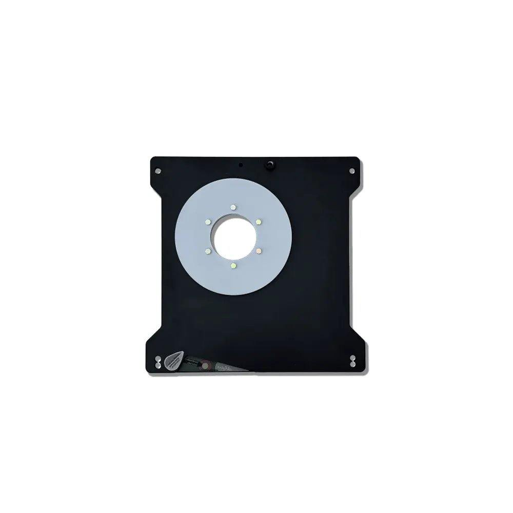 Seat swivel for Sprinter van, low-profile, aluminum, smooth rotation.