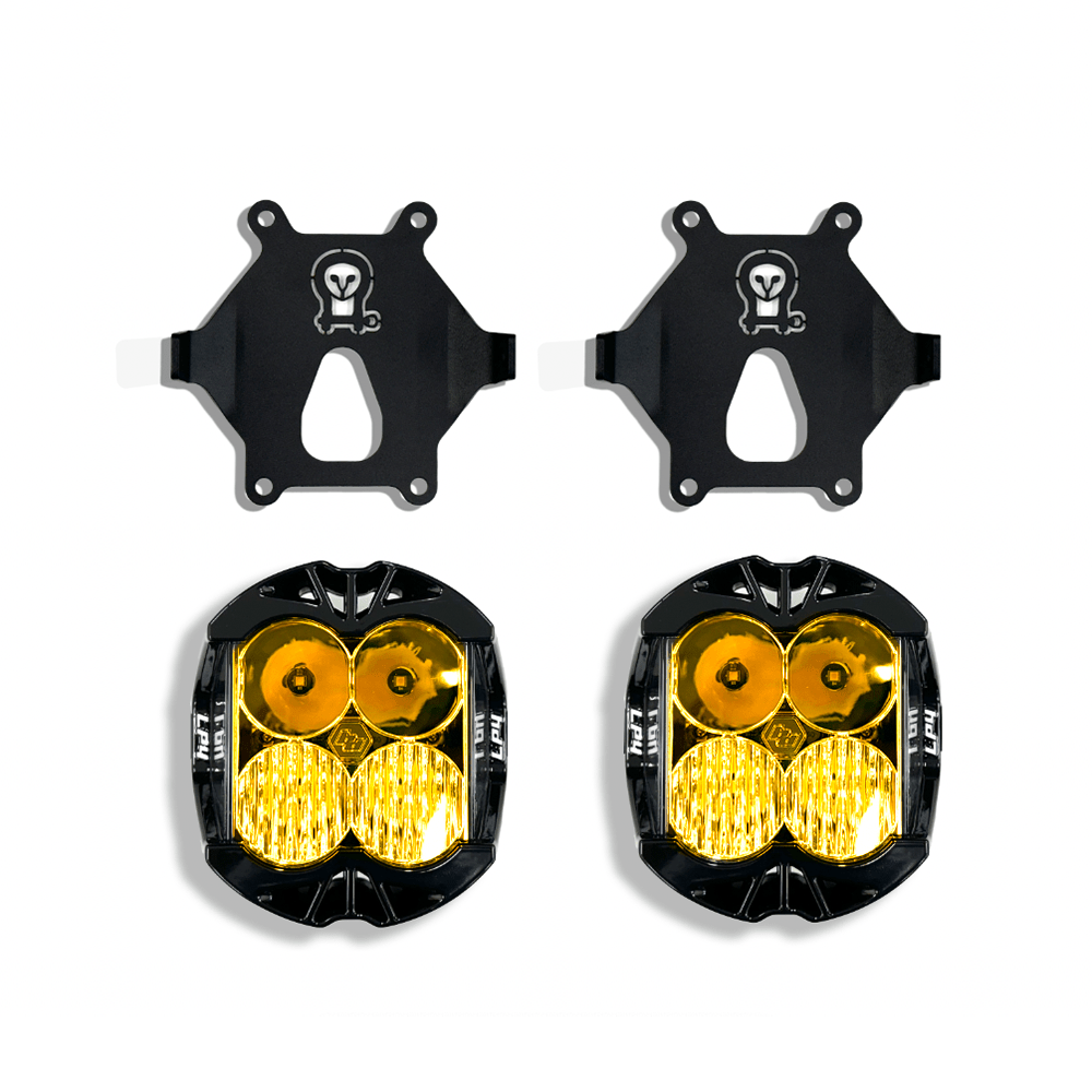 LP4 Grille Light Mounts for INEOS Grenadier with Baja Designs integration.