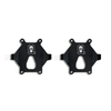 LP4 Grille Light Mounts for INEOS Grenadier, front view of two black mounts for rally lighting.