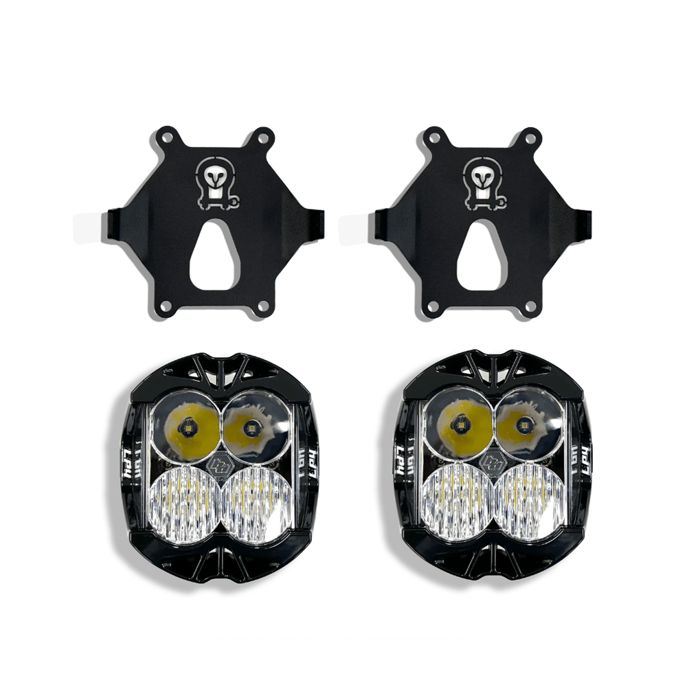 LP4 Grille Light Mounts for INEOS Grenadier with Baja Designs LP4 integration kit.