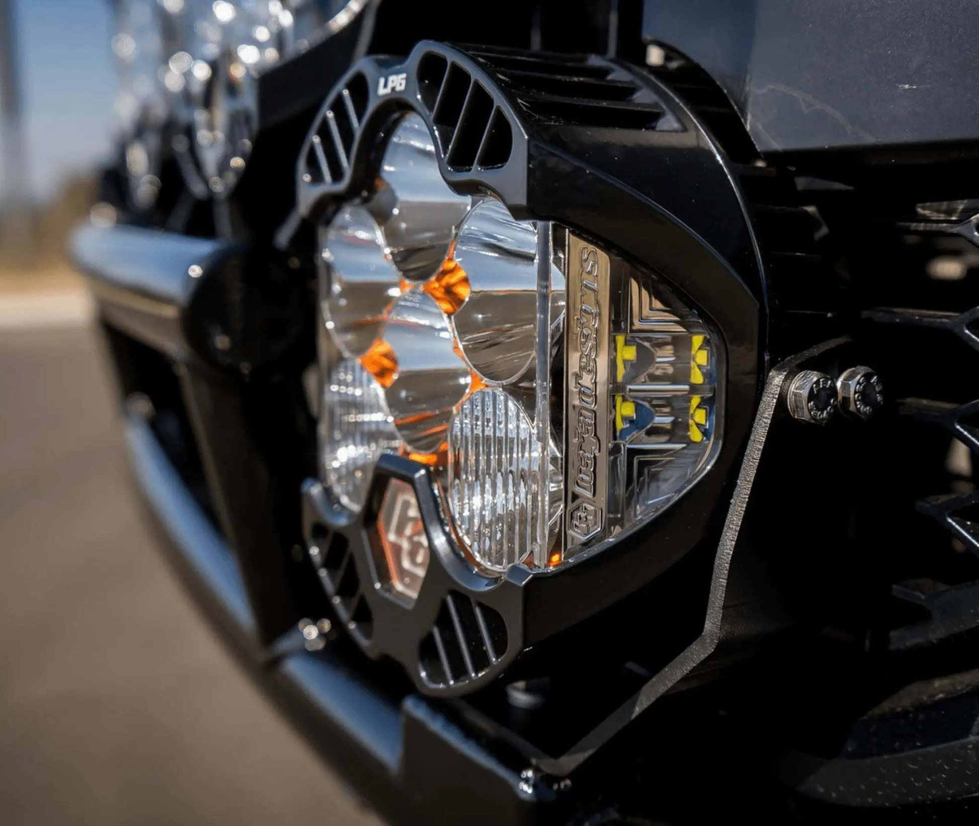 LP6 LED Light with race-inspired housing and 3-zone lighting for off-road visibility.