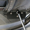 Stop-Stay Rear Door Struts installed on Sprinter van's rear door, ensuring stability and preventing slamming.