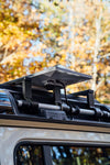 Starlink Mini Roof Rail Mount for INEOS Grenadier on vehicle.