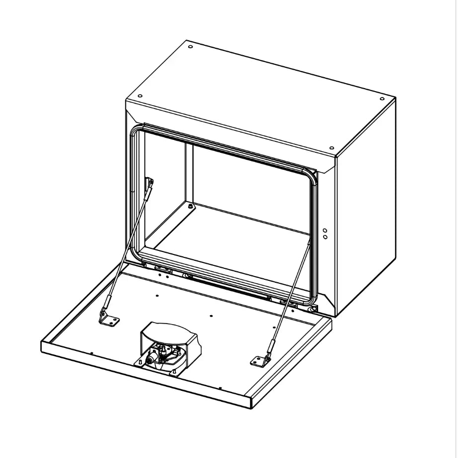 Medium Expedition Cargo Box made of lightweight, ultra-rugged aluminum with compact design and TIG-welded seams for durability.