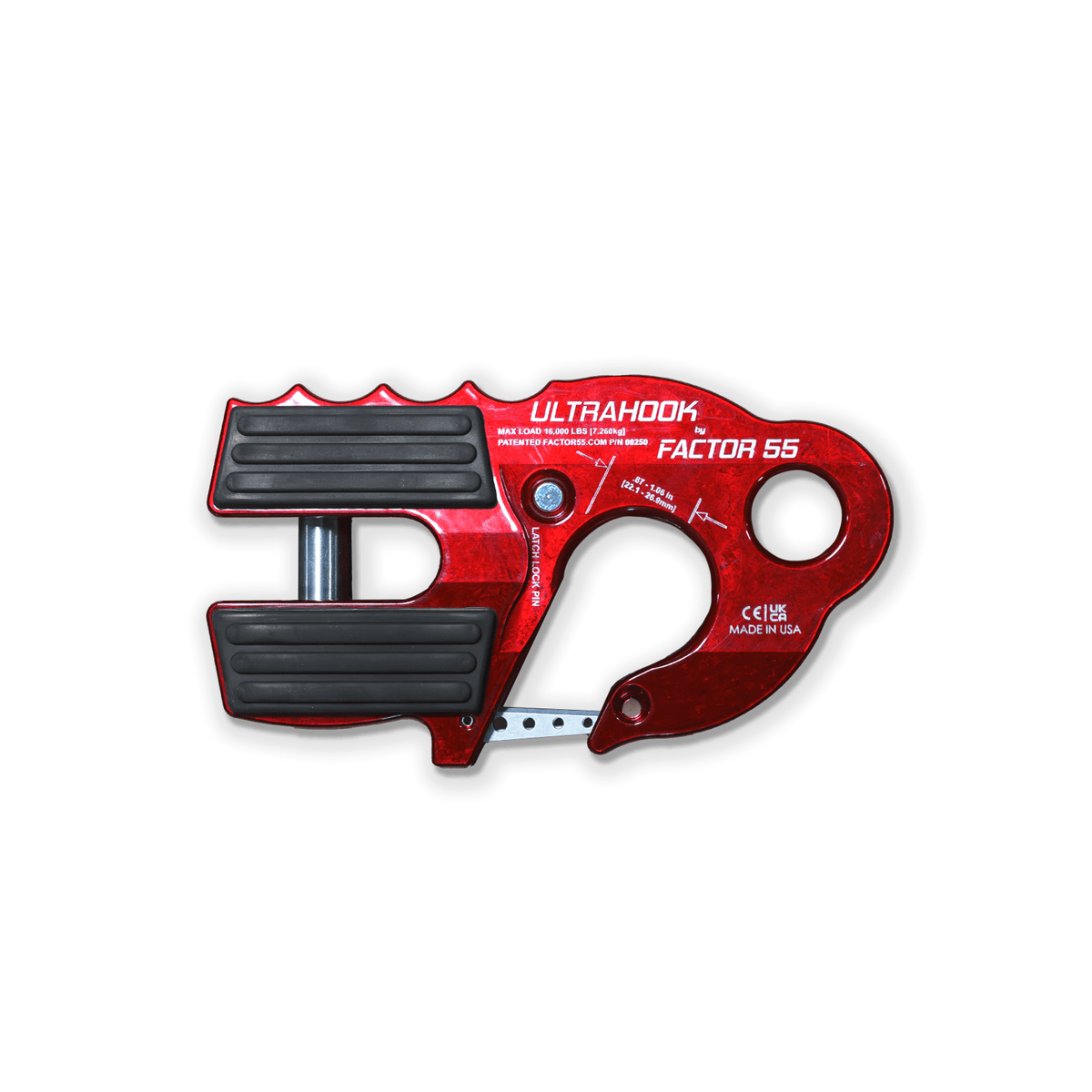 FACTOR55 ULTRAHOOK レッド ウィンチフック Factor 55 Ultrahook for Winches - Owl Outdoors