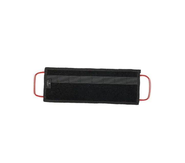 Modular Visor Panel for gear storage with tactical webbing.