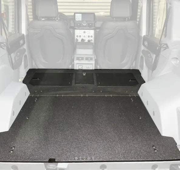 Rear Gear System installed in INEOS Grenadier interior for enhanced utility and durability.