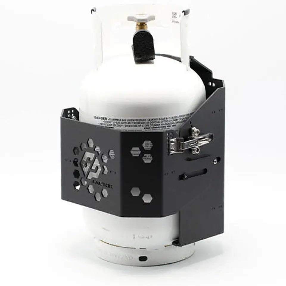 Propane tank mount for INEOS Grenadier showcasing durable design and seamless integration.