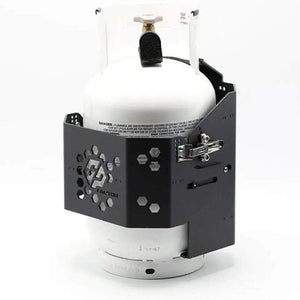 Propane tank mount for INEOS Grenadier showcasing durable design and seamless integration.
