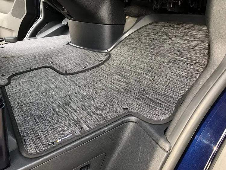 Floor Mats for 2021-2024 Revel, tailored fit, gray interior coverage.