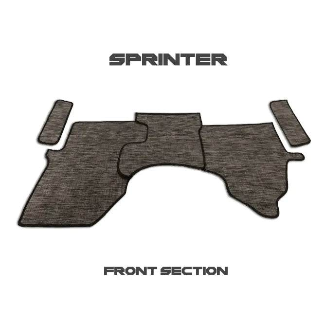 Front floor mats for Sprinter VS30, precision-molded with a luxurious finish.