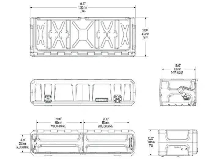 GearPOD Roof dimensions for ACS Rack on INEOS Grenadier, modular design.