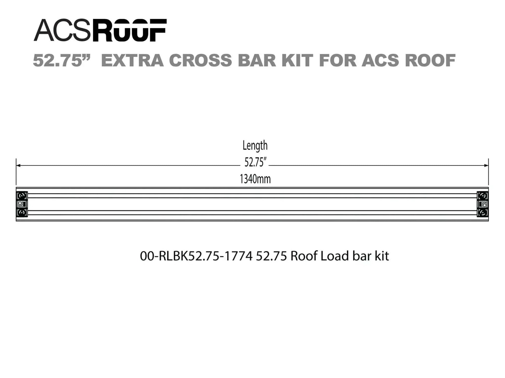 Roof Rack Additional Load Bar Kit for INEOS Grenadier, modular gear-hauling system by Leitner Designs.