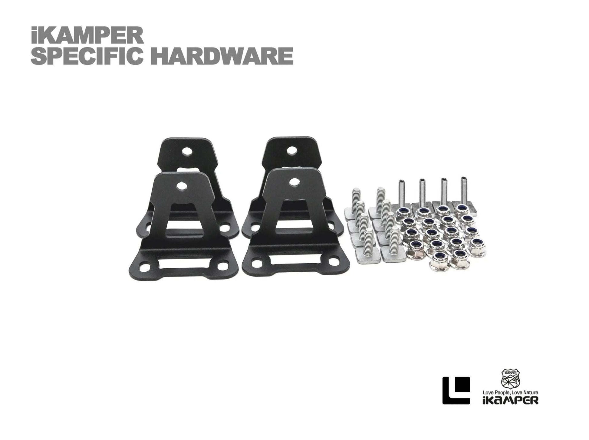 Roof Top Tent Brackets for INEOS Grenadier with hardware by Leitner Designs.