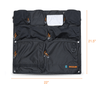 Rugged modular door organizer for Winnebago Ekko with multiple storage compartments.