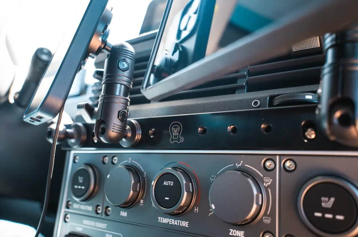 Accessory Mounting Rail for INEOS Grenadier interior setup.