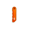Aluminum Rear Door Handle for INEOS Grenadier in orange finish.