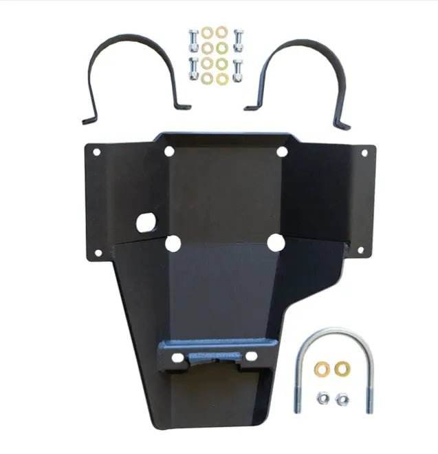 Sprinter 3500 skid plate made of 1/4" steel with mounting hardware to protect rear differential on 2015+ vans