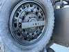 Expedition Handle 2.0 mounted on tire carrier for multi-functional use.