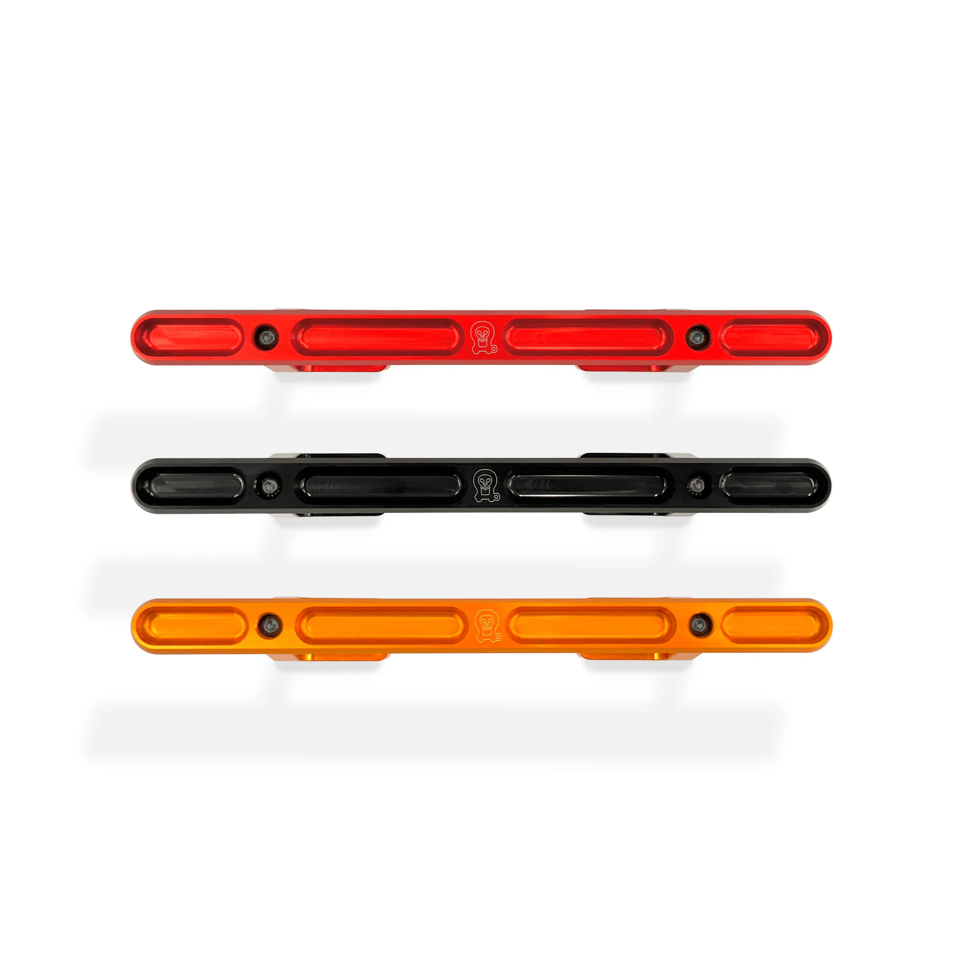 Grab handle for INEOS Grenadier in red, black, and orange colors.