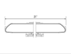 Hidden Light Bar for INEOS Grenadier, engineered for durability and seamless integration, 21-inch length.