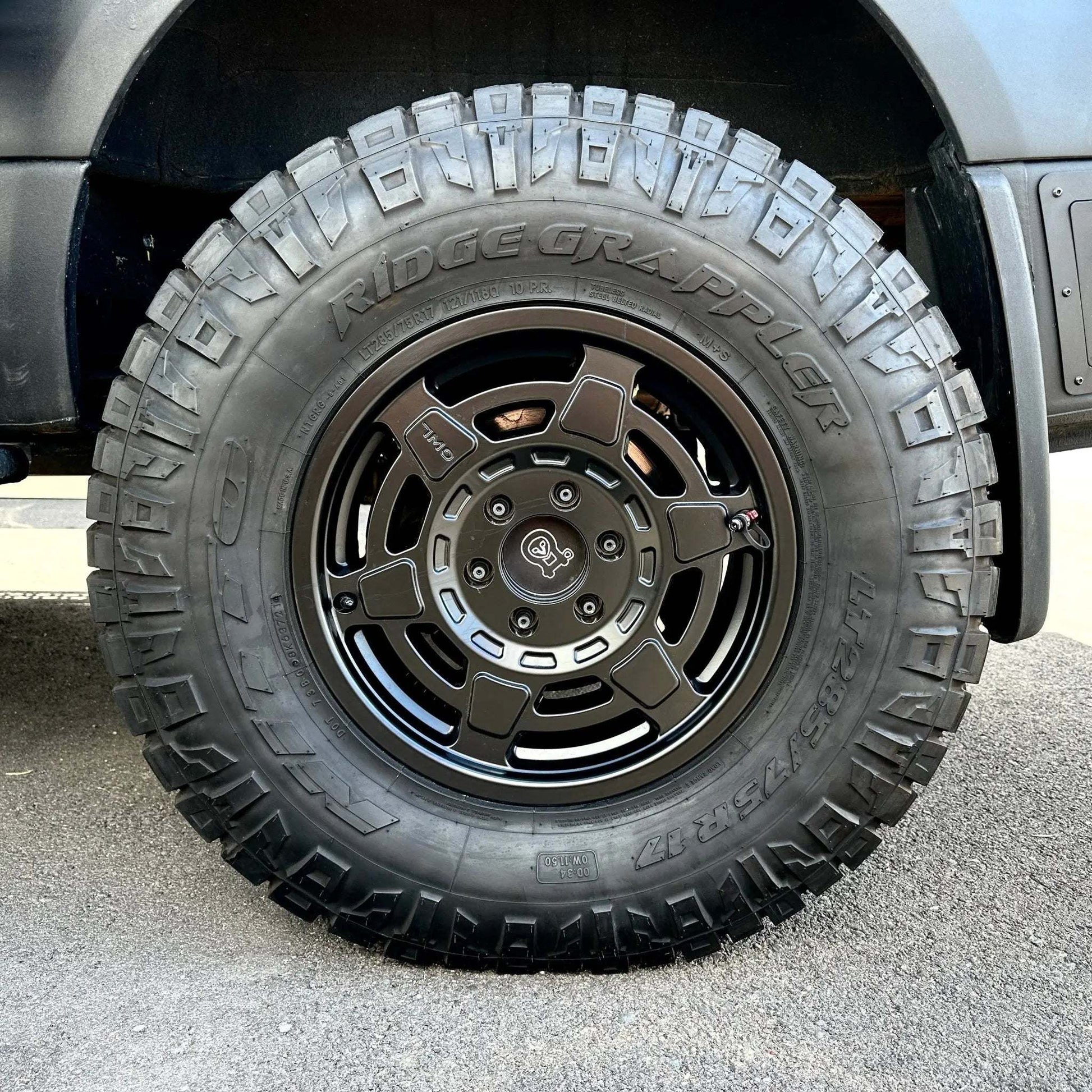 Mojo Wheels for INEOS Grenadier, rugged design for off-grid adventures.