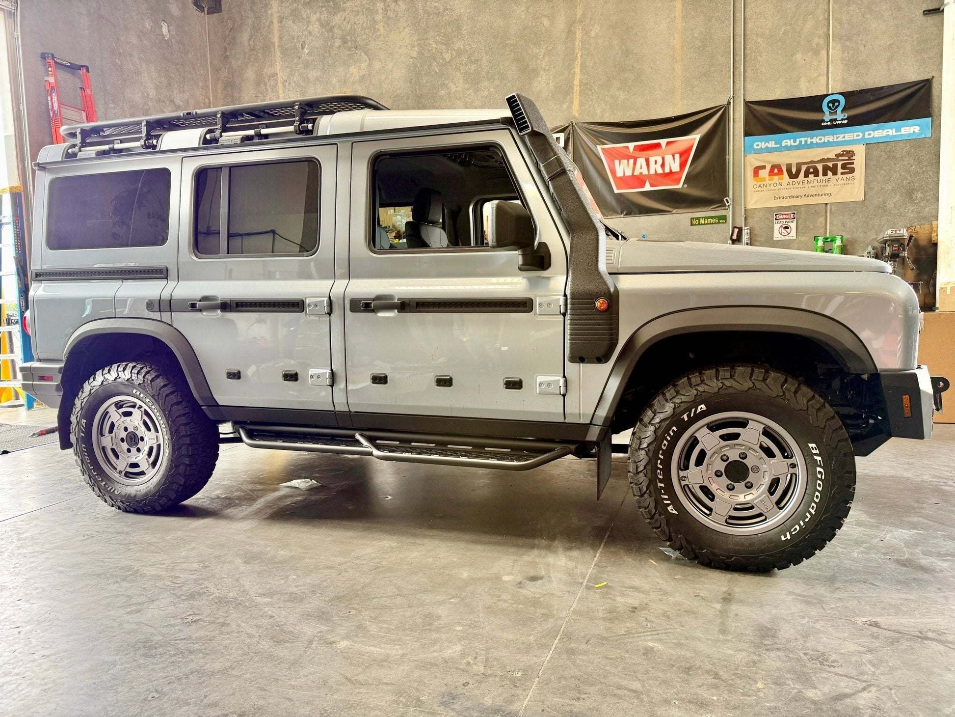 Mojo Wheels on INEOS Grenadier for adventure-ready durability and style.