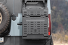 Gray Owl Monster Box 30 durable van storage box mounted on back of a gray off-road vehicle.