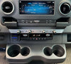 Powered Accessory Gear Rail for Sprinter dashboard installation.