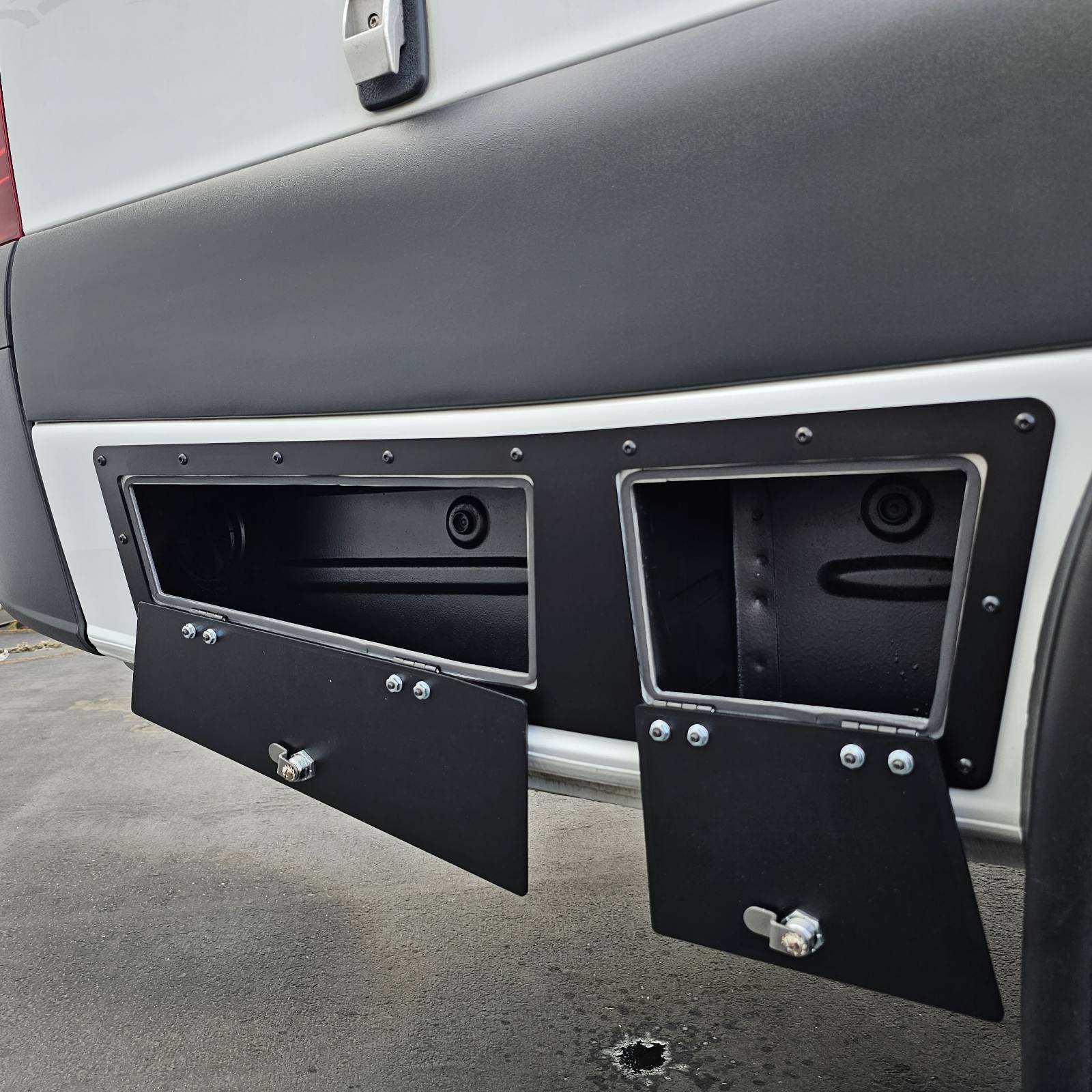 Owl Rear Storage Lockers for 170" Sprinter - Owl Outdoors