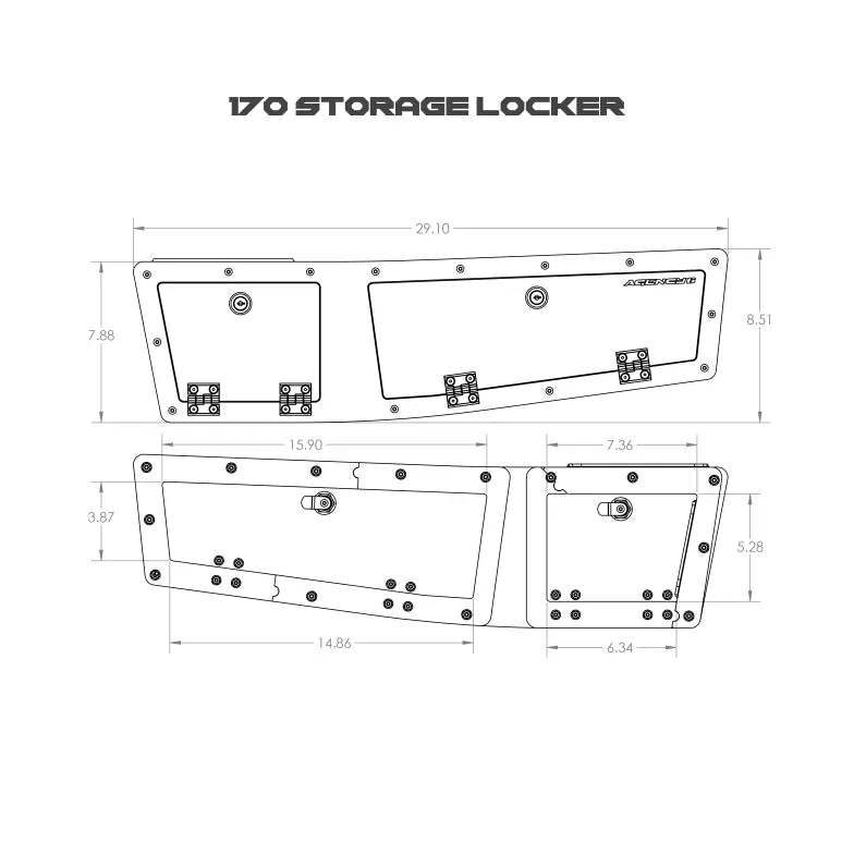 Owl Rear Storage Lockers for 170" Sprinter - Owl Outdoors