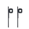 Roof rack traction board mount pair for secure recovery gear attachment.