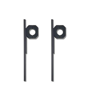 Roof rack traction board mount pair for secure recovery gear attachment.