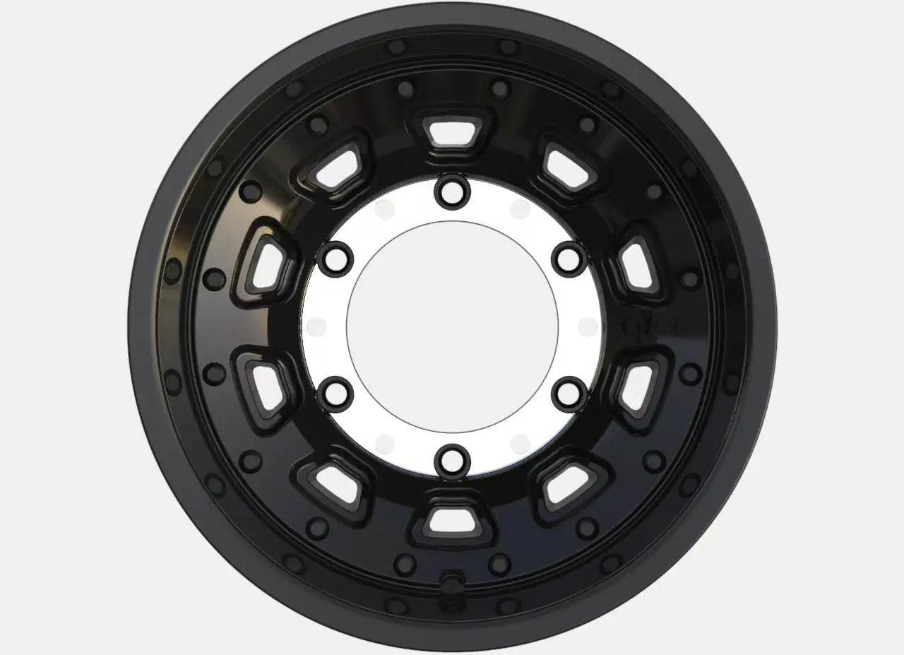 Talon Super Single off-road wheel for Sprinter vans in black with durable design