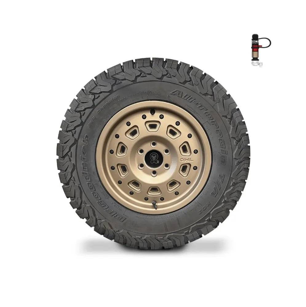 Super Single Spare Wheel with aggressive off-road tire and bronze matte rim for Sprinters