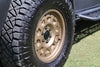 Super Single Spare Wheel with aggressive tread and matte bronze rim for off-road use on Sprinter vehicles