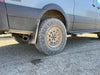 Super Single Spare Wheel installed on off-road Sprinter with rugged tire and matte black finish
