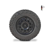 Super Single Spare Wheel for off-road Sprinters with matte black finish and aggressive tread design