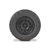 Matte black Super Single Spare Wheel for off-road Sprinters with aggressive tread and Owl badge