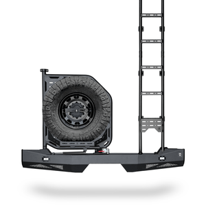 Teton Ekko Carrier System for Winnebago Ekko, featuring swing-out carrier and ladder.