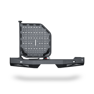 Sprinter Ekko Swing-out Carrier with locking rear mount for spare wheel, bikes, and cargo box.